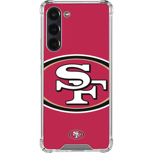 NFL San Francisco 49ers Large Logo Galaxy S24 FE Clear Case